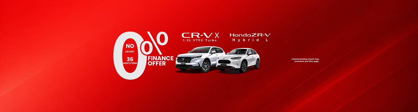 CRV and ZRV Special Finance Offer